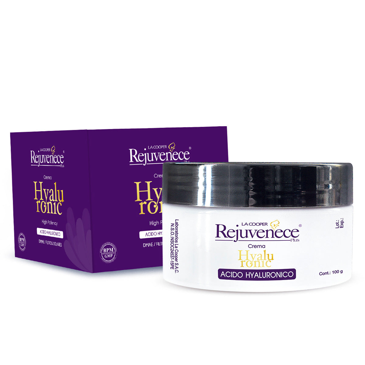 Crema Rejuvenece Ácido Hialurónico x 100g