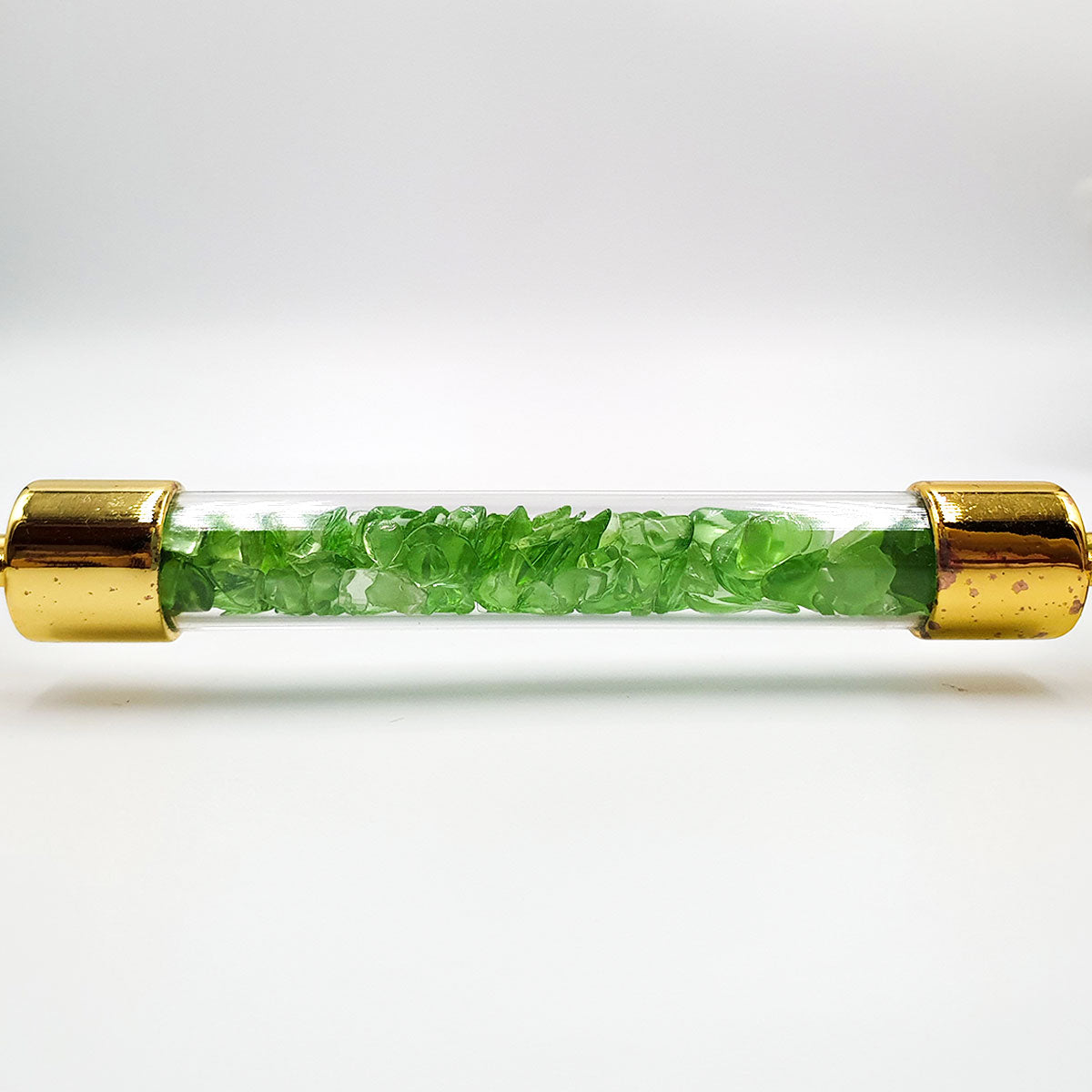 Rodillo Masajeador Facial de Cuarzo y Jade