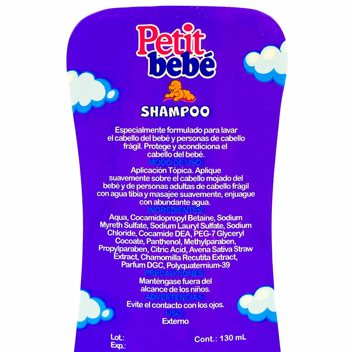 Shampoo Petit Bebé x 130ml
