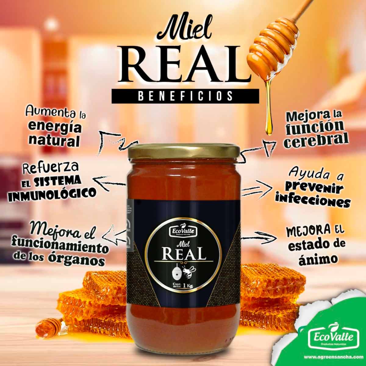 Miel de Abejas x 1Kg