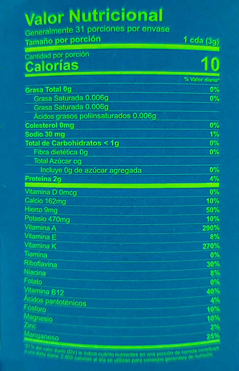 Spiru Crunchies (Espirulina Deshidratada) x 21g