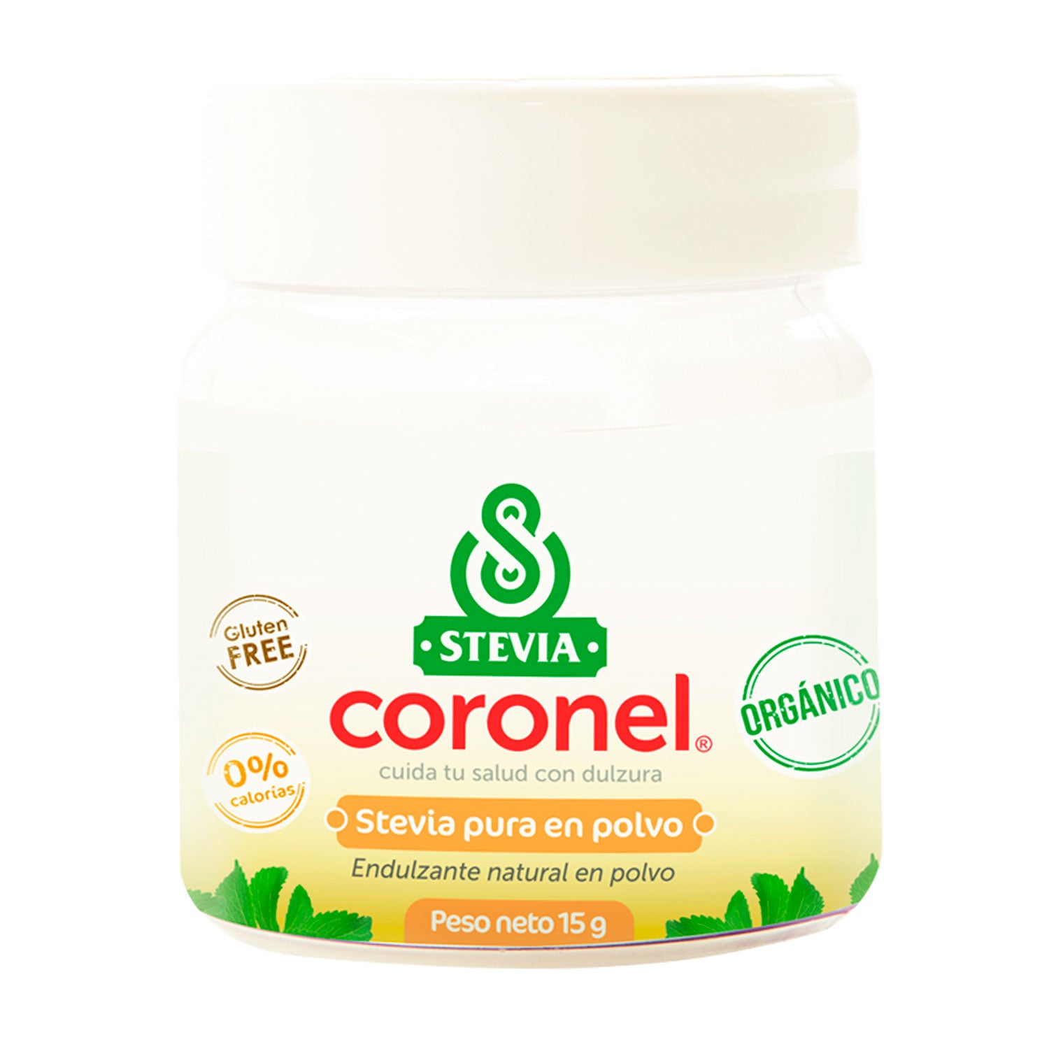 Stevia Coronel en Polvo 100% Pura y Orgánica x 15g | Endulzante Natural sin Calorías