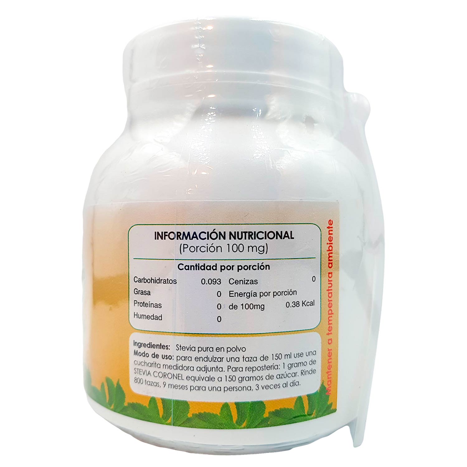 Stevia Coronel Pura y Orgánica en polvo x 50g