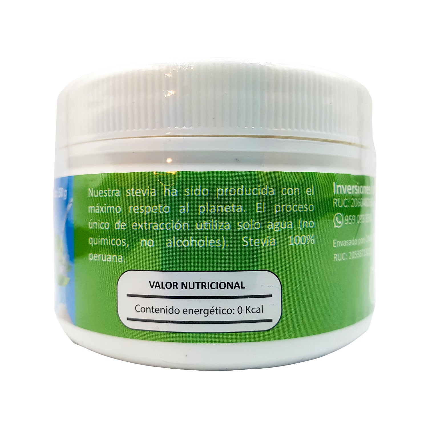 Stevia Kerr 100% Pura en Polvo x 50g | Endulzante Natural Sin Calorías y Libre de Aditivos