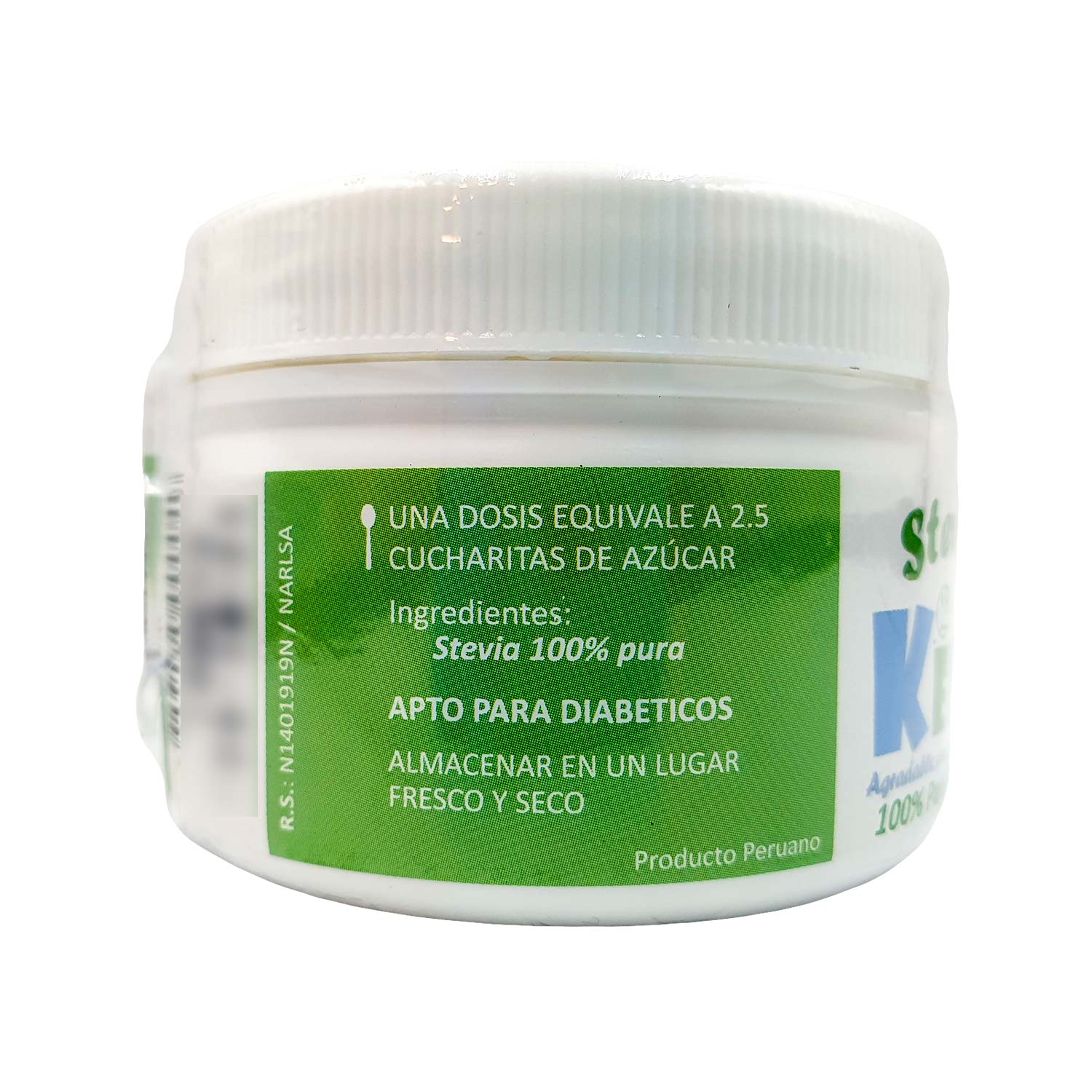 Stevia Kerr 100% Pura en Polvo x 50g | Endulzante Natural Sin Calorías y Libre de Aditivos