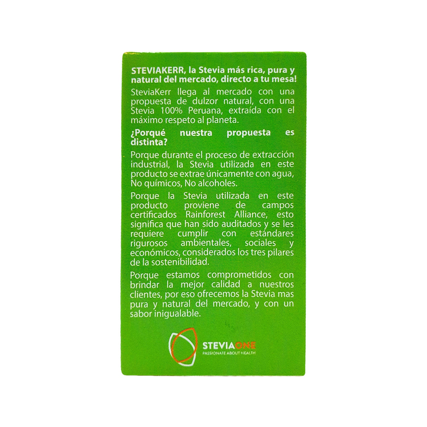 Stevia Kerr 100% Pura en Polvo x 50 sobres | Endulzante Natural Sin Calorías y Libre de Aditivos