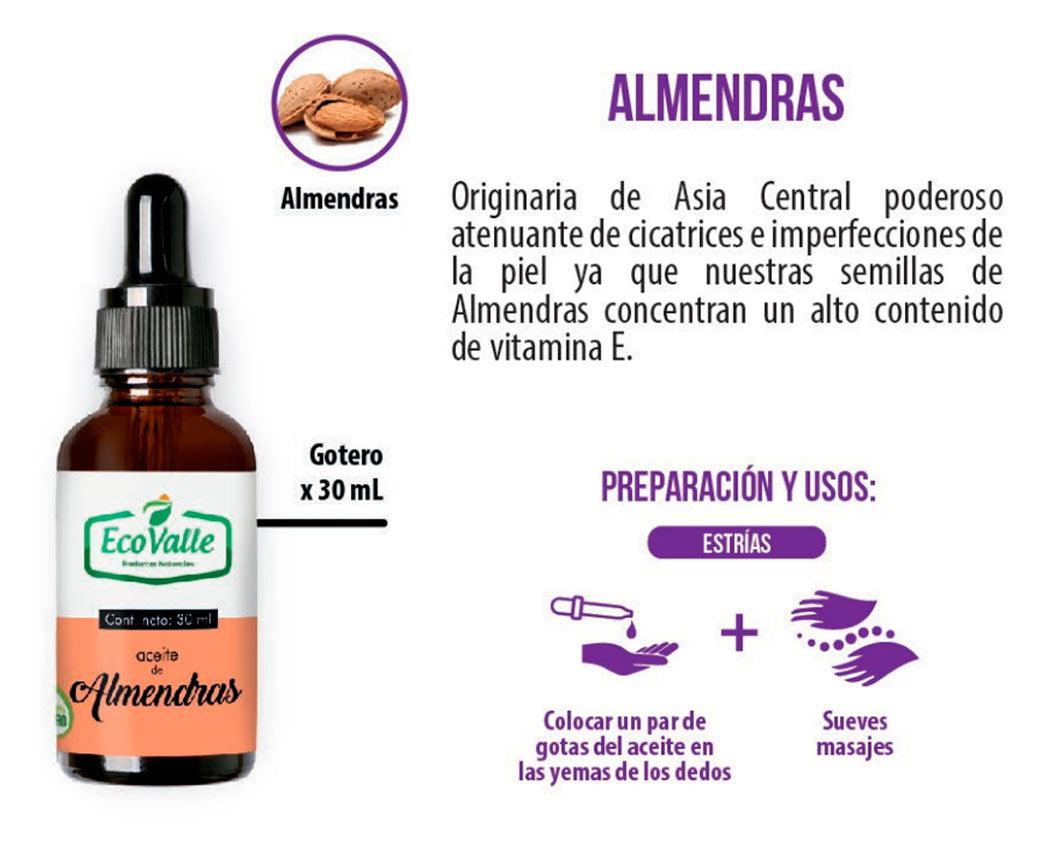 Aceite de Almendras x 30ml - Tikafarma