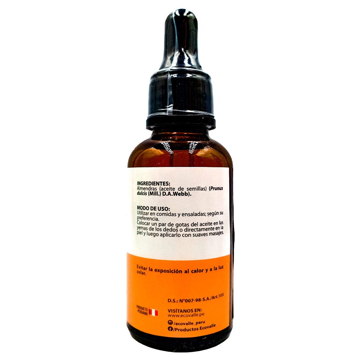 Aceite de Almendras x 30ml - Tikafarma