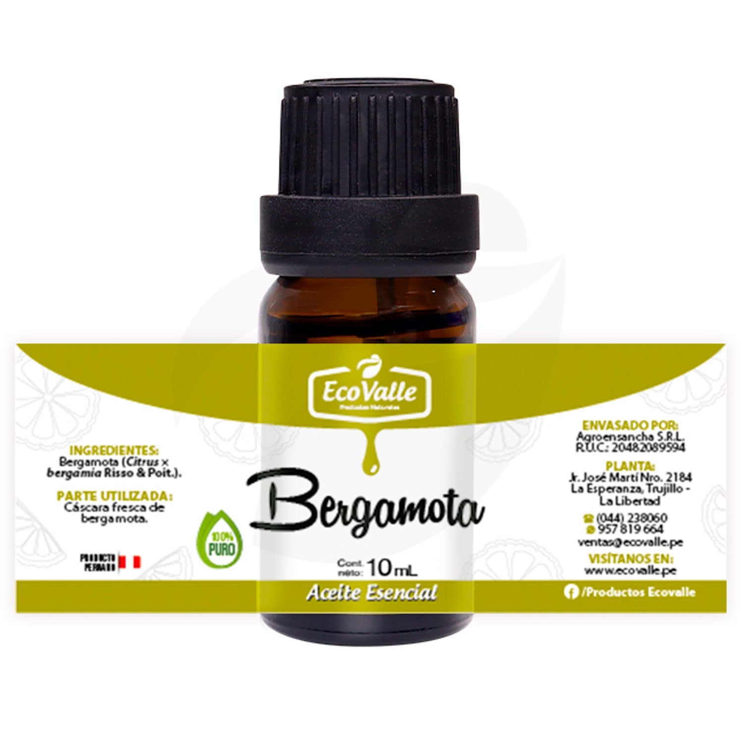 Aceite Esencial de Bergamota x 10ml