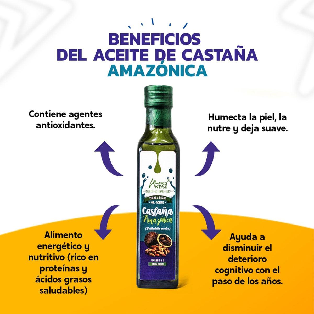 Aceite de Castaña Amazónica x 250ml - Tikafarma