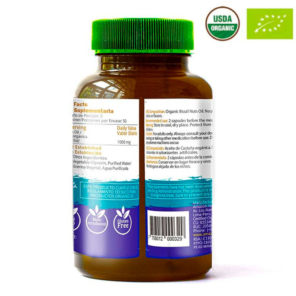 Aceite de Castaña (Selenio Natural) en cápsulas (100 x 500mg)