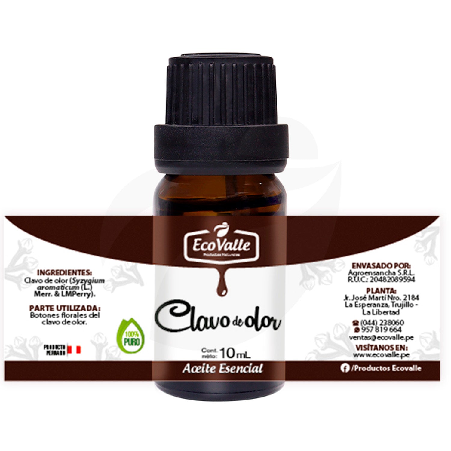 Aceite Esencial de Clavo de Olor x 10ml