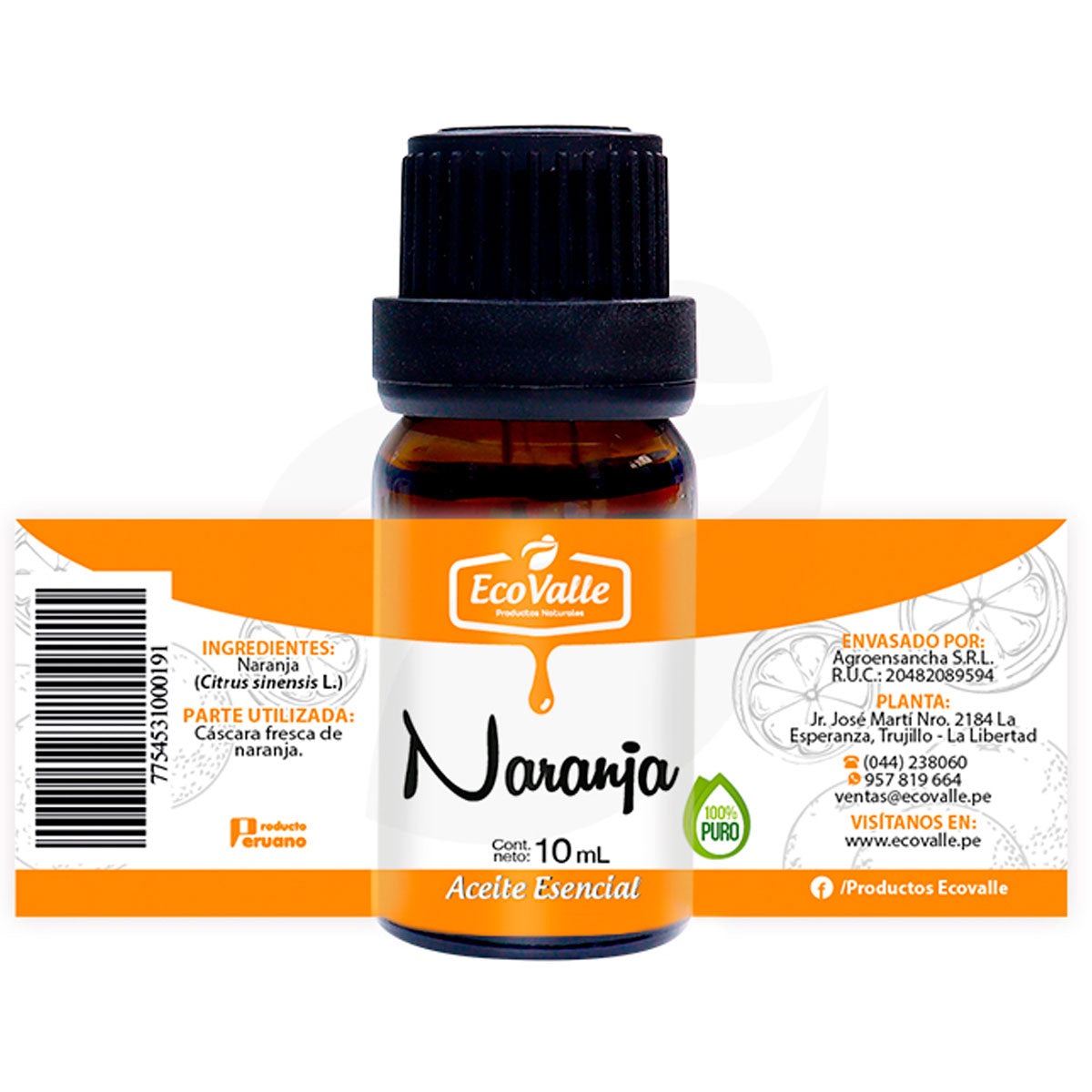 Aceite Esencial de Naranja x 10ml