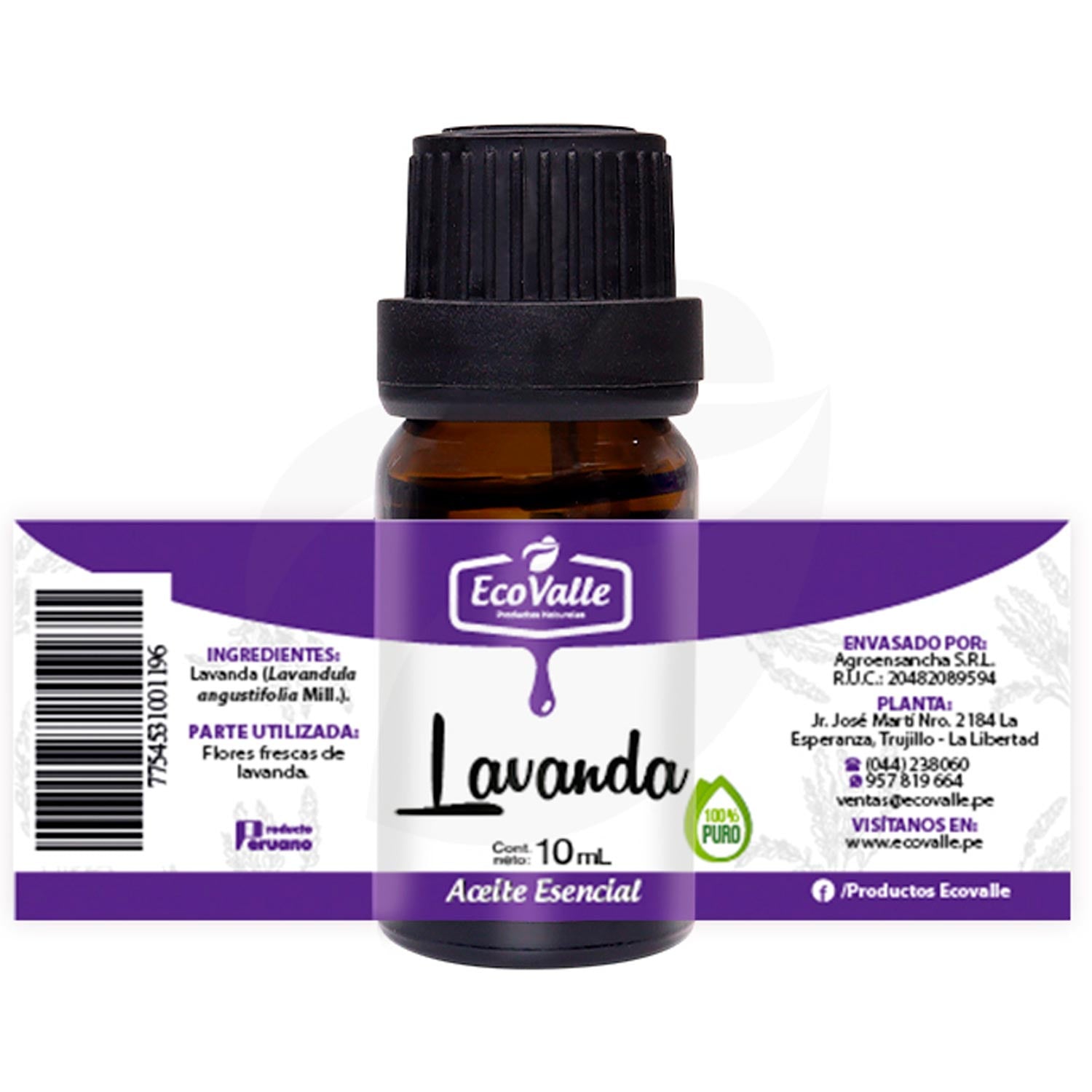 Aceite Esencial de Lavanda x 10ml