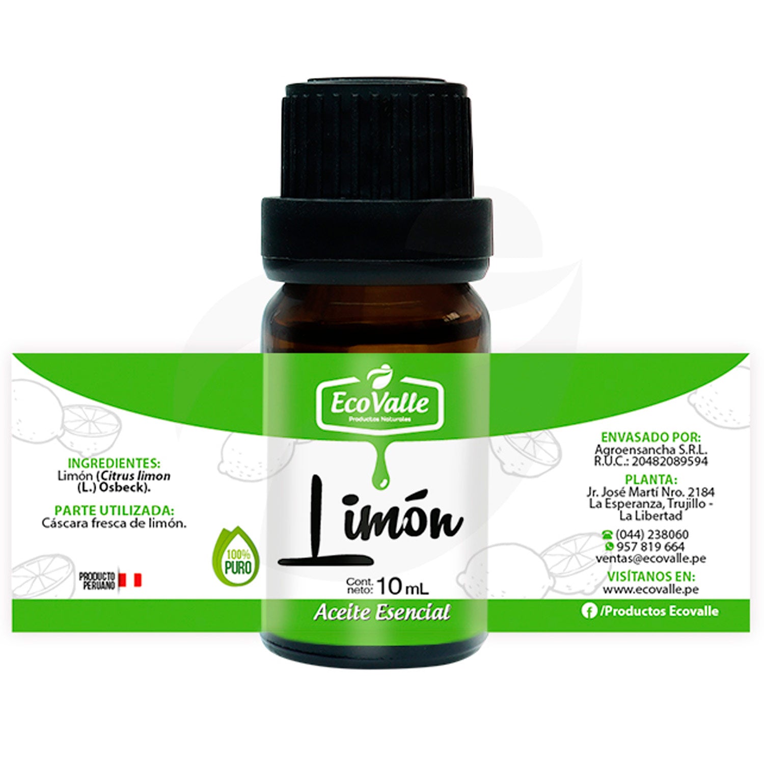 Aceite Esencial de Limón x 10ml