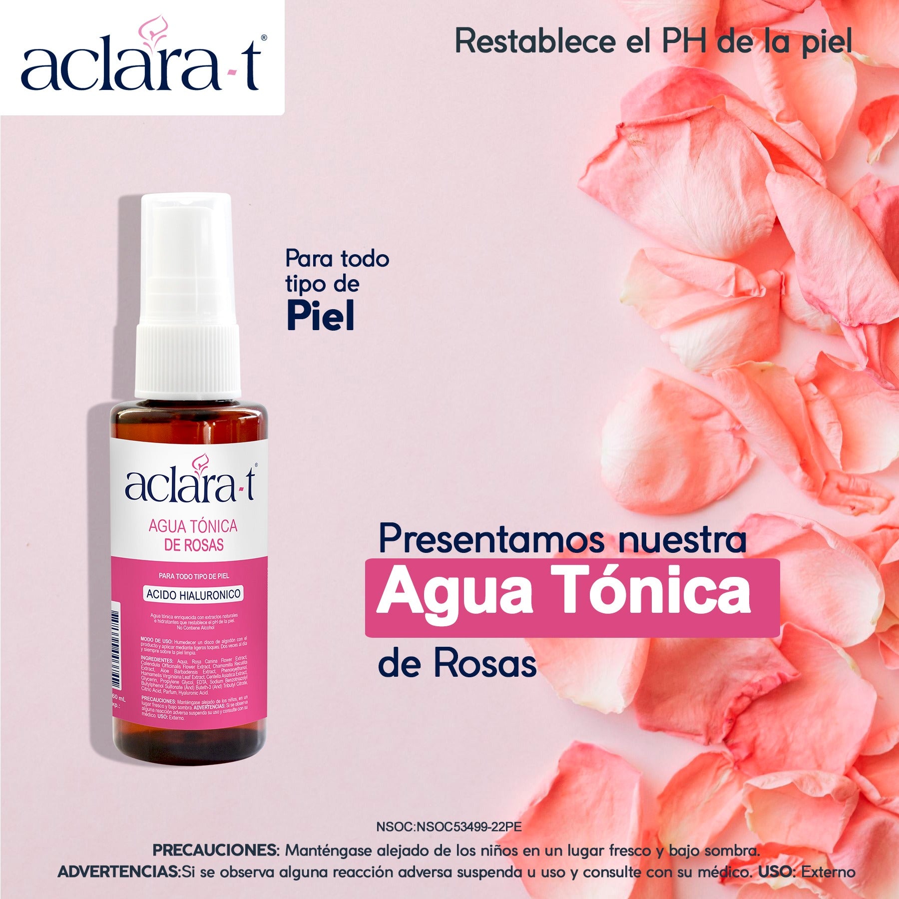 Agua Tónica de Rosas x 60ml