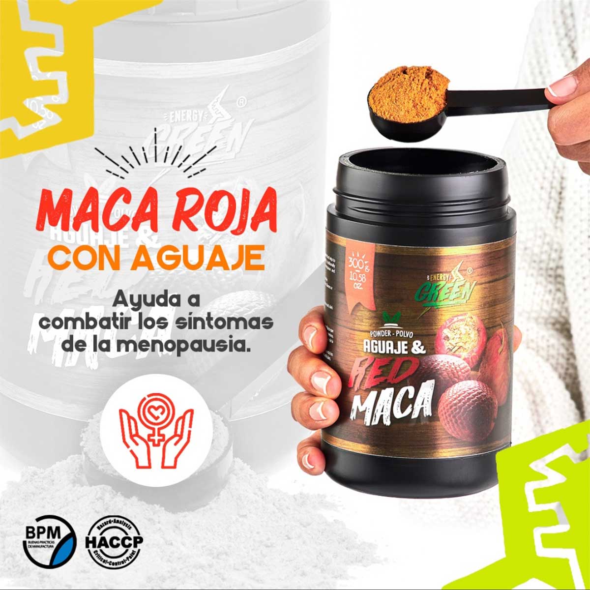 Maca Roja y Aguaje en polvo x 300g