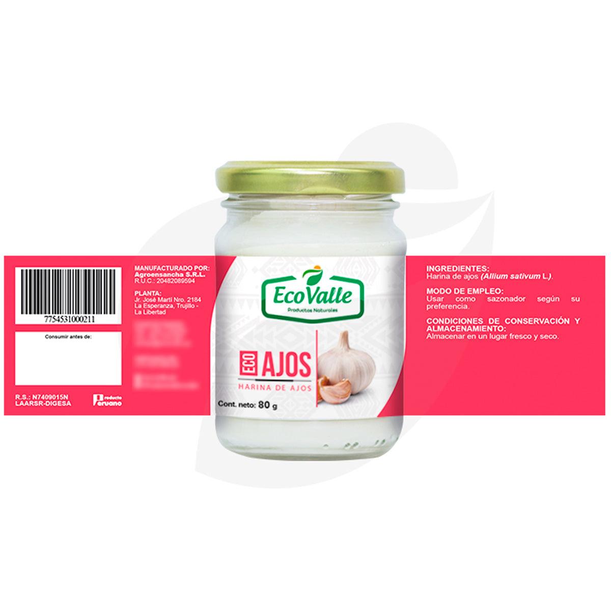 Ajos en polvo x 80g - Tikafarma