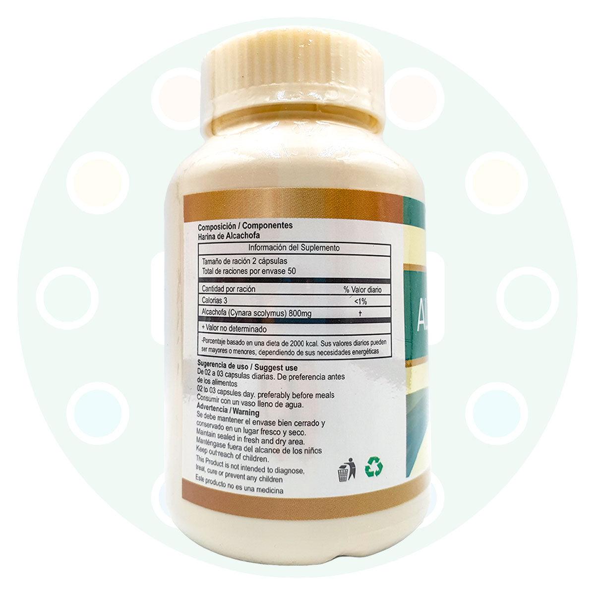 Alcachofa en cápsulas (100 x 500mg) - Tikafarma