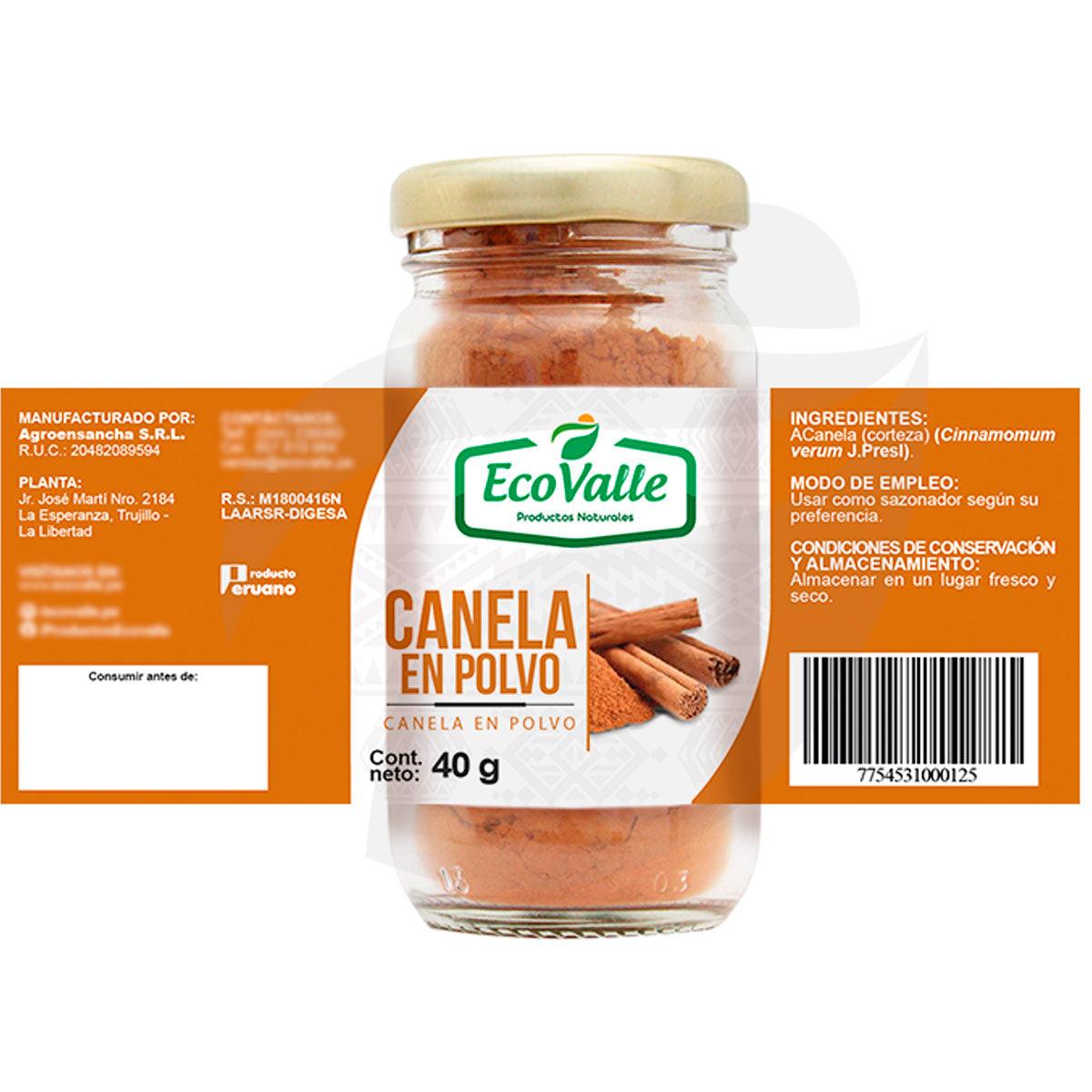 Canela en polvo x 40g - Tikafarma