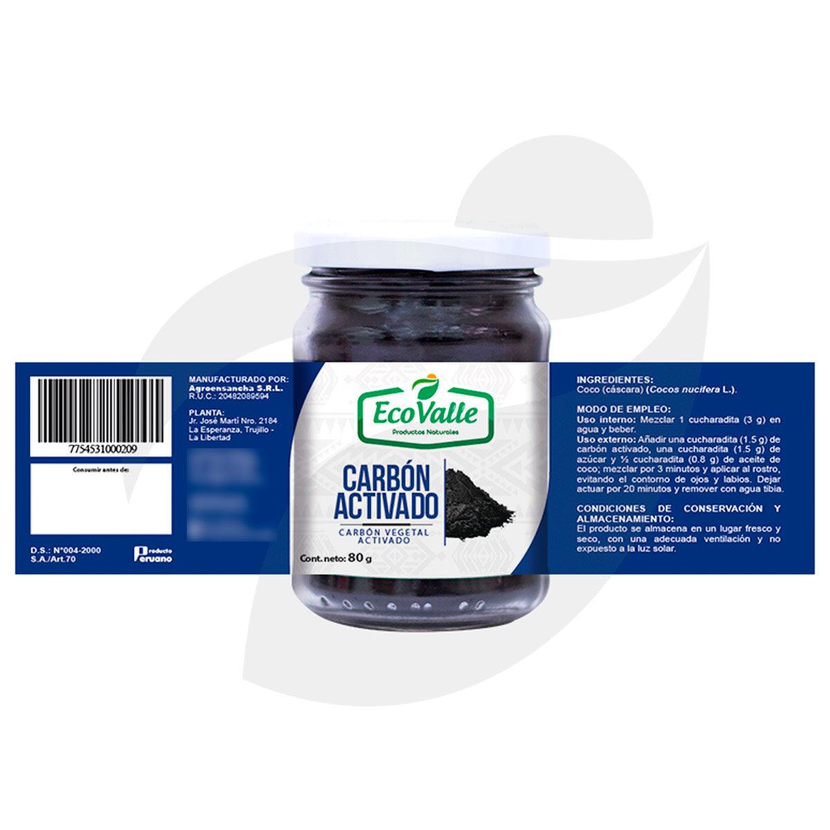 Carbón Activado de Coco x 80g - Tikafarma