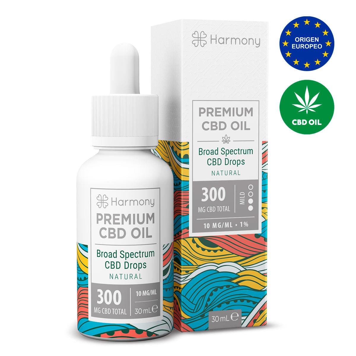 Harmony CBD Oil 300mg x 30ml (1% CBD) - Moderado - Tikafarma