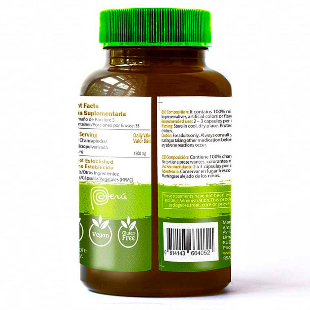 Chancapiedra en cápsulas (100 x 500mg)