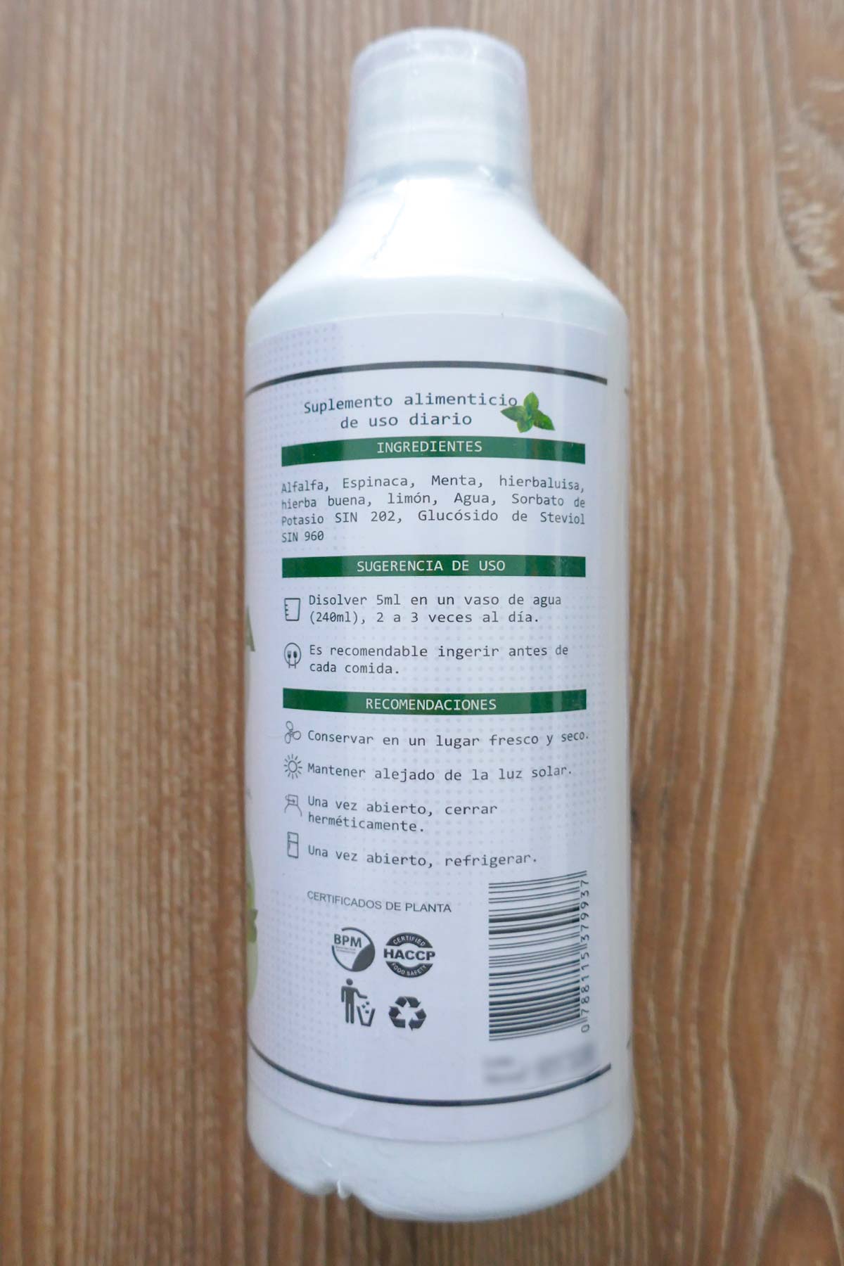 Extracto de Clorofila x 600ml