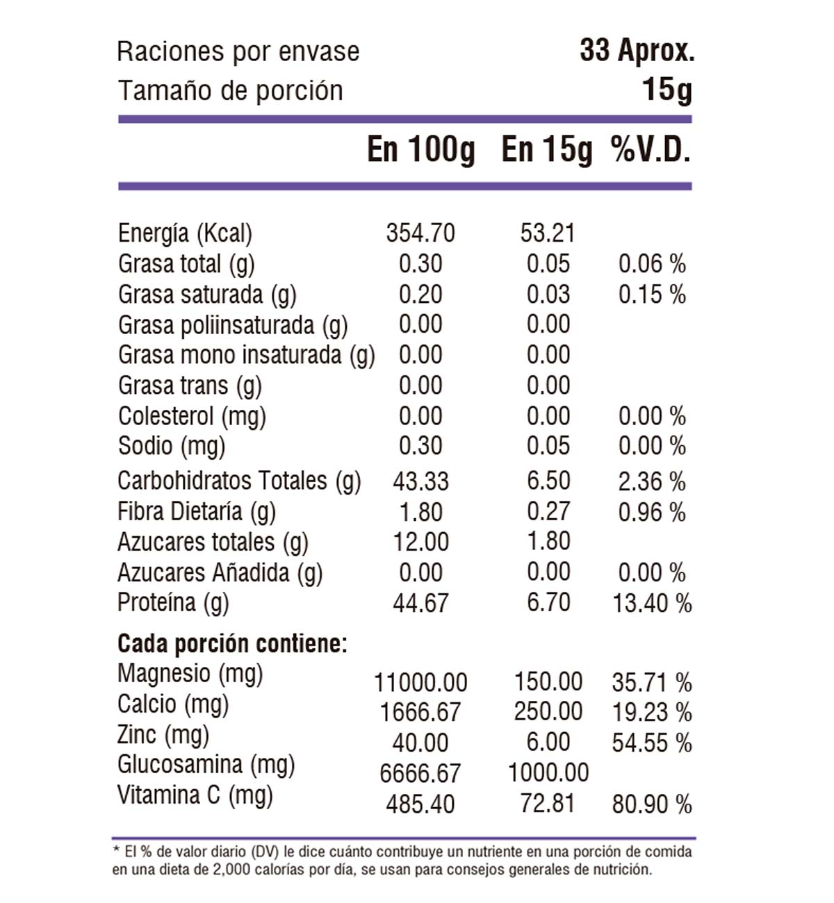 Colágeno Hidrolizado con Glucosamina x 500g