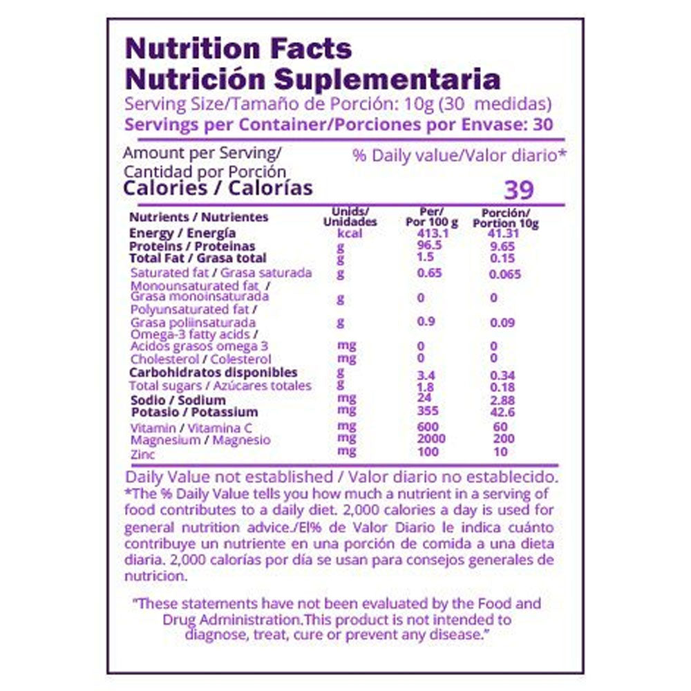 Colágeno Hidrolizado Premium (Magnesio + Zinc) x 300g