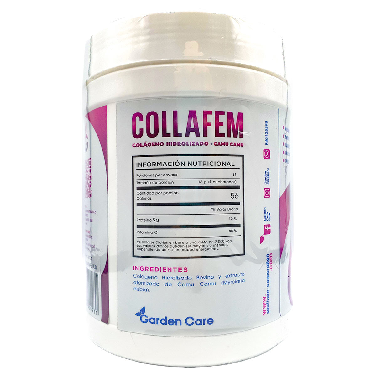 COLLAFEM Colágeno Hidrolizado + Camu Camu (496g)