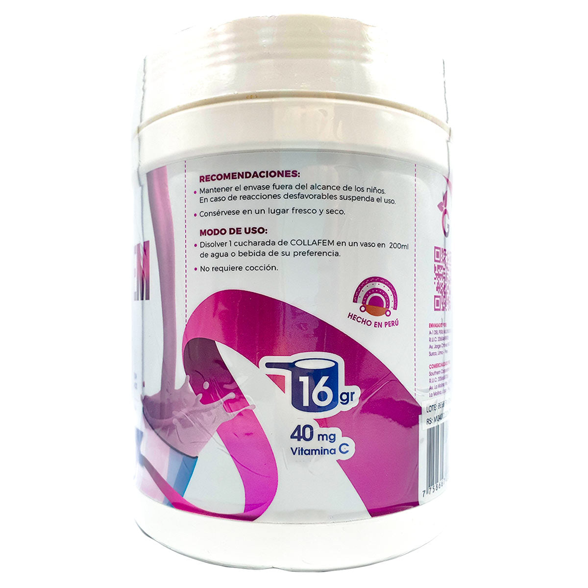 COLLAFEM Colágeno Hidrolizado + Camu Camu (496g)