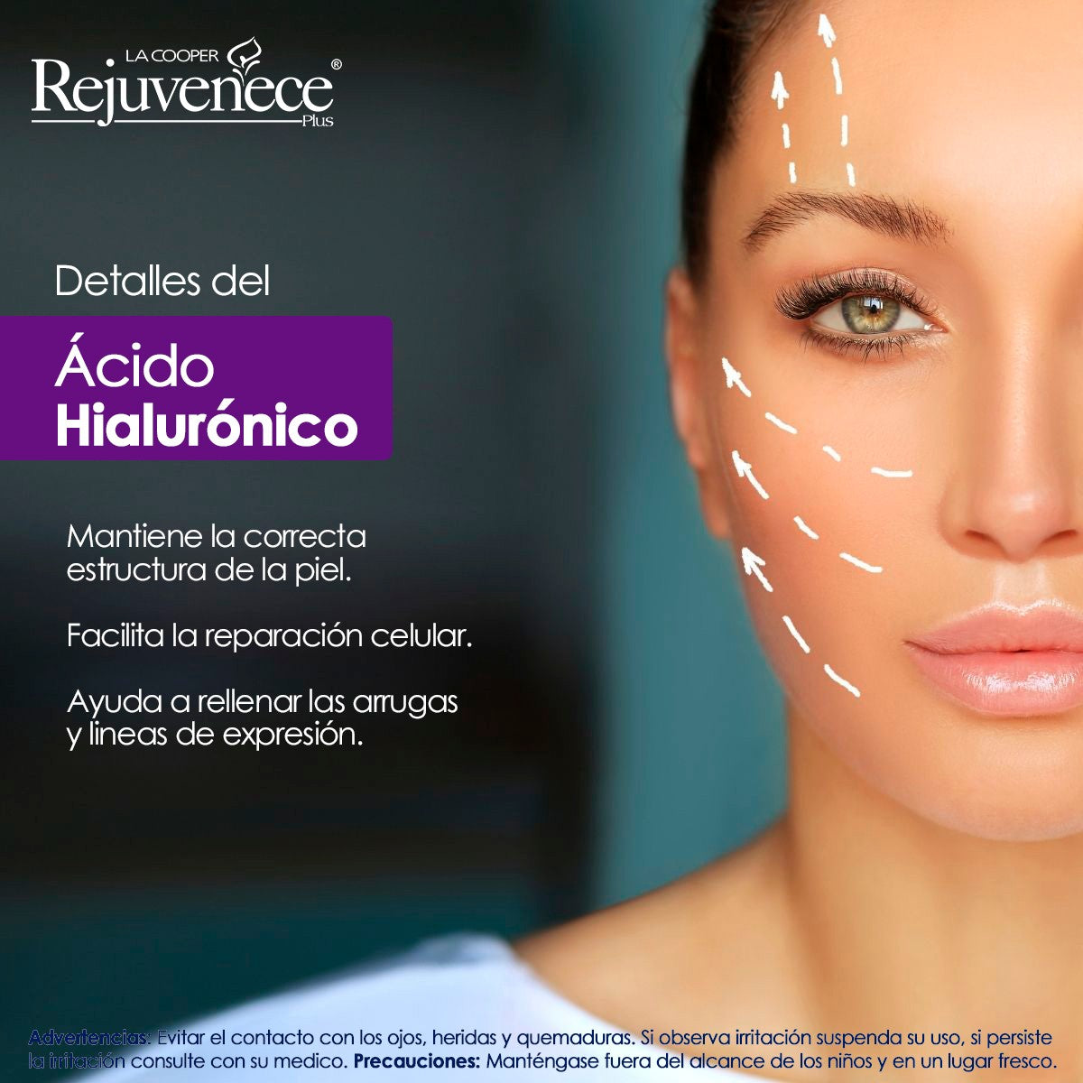Crema Rejuvenece Ácido Hialurónico x 100g