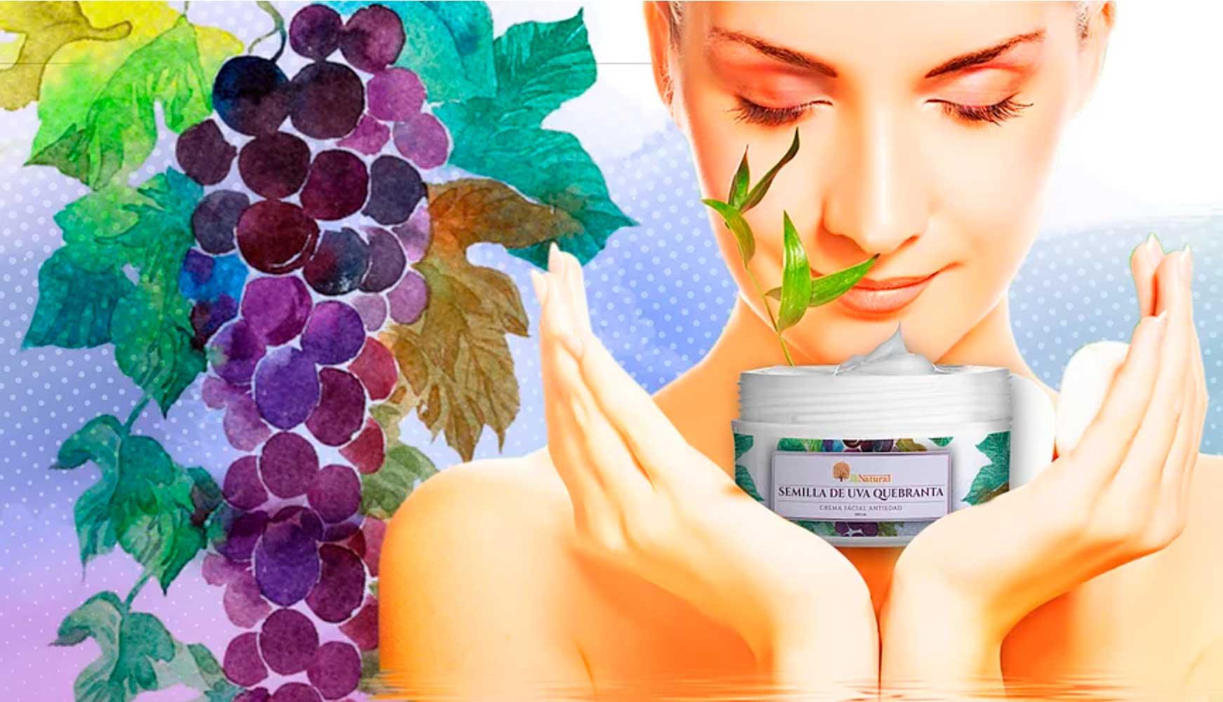 Crema Facial Antiedad con Semilla de Uva Quebranta - Tikafarma