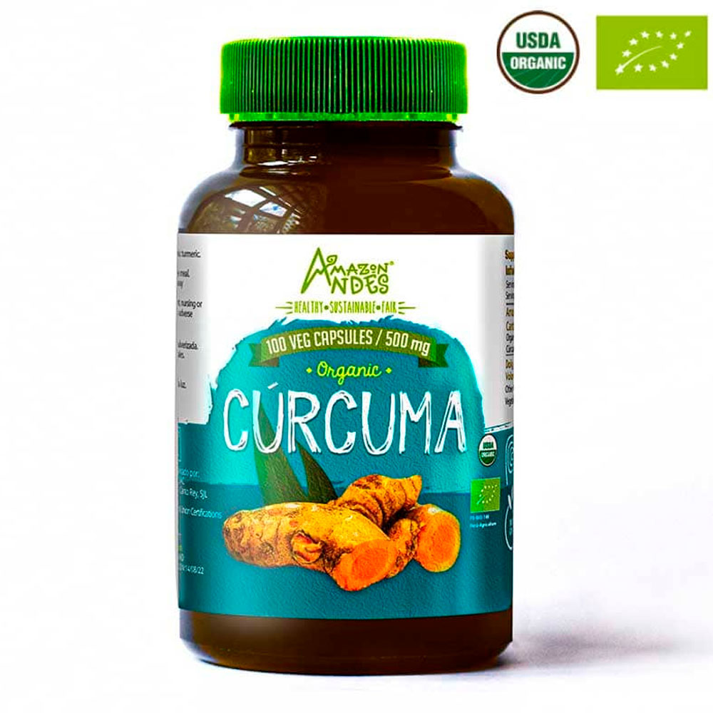 Cúrcuma Orgánica en cápsulas (100 x 500mg)