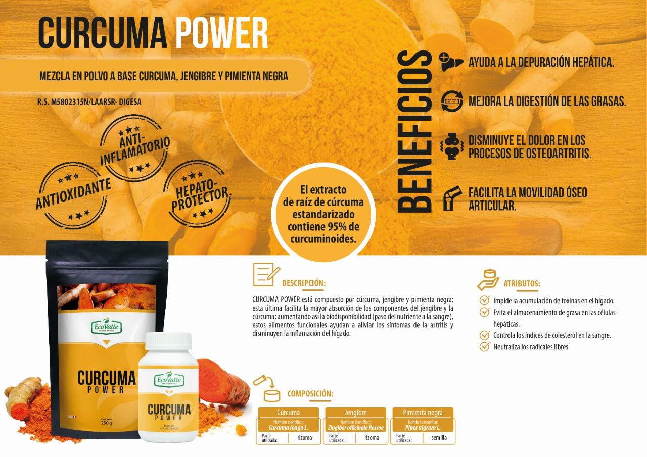 Cúrcuma en polvo x 100g - Tikafarma