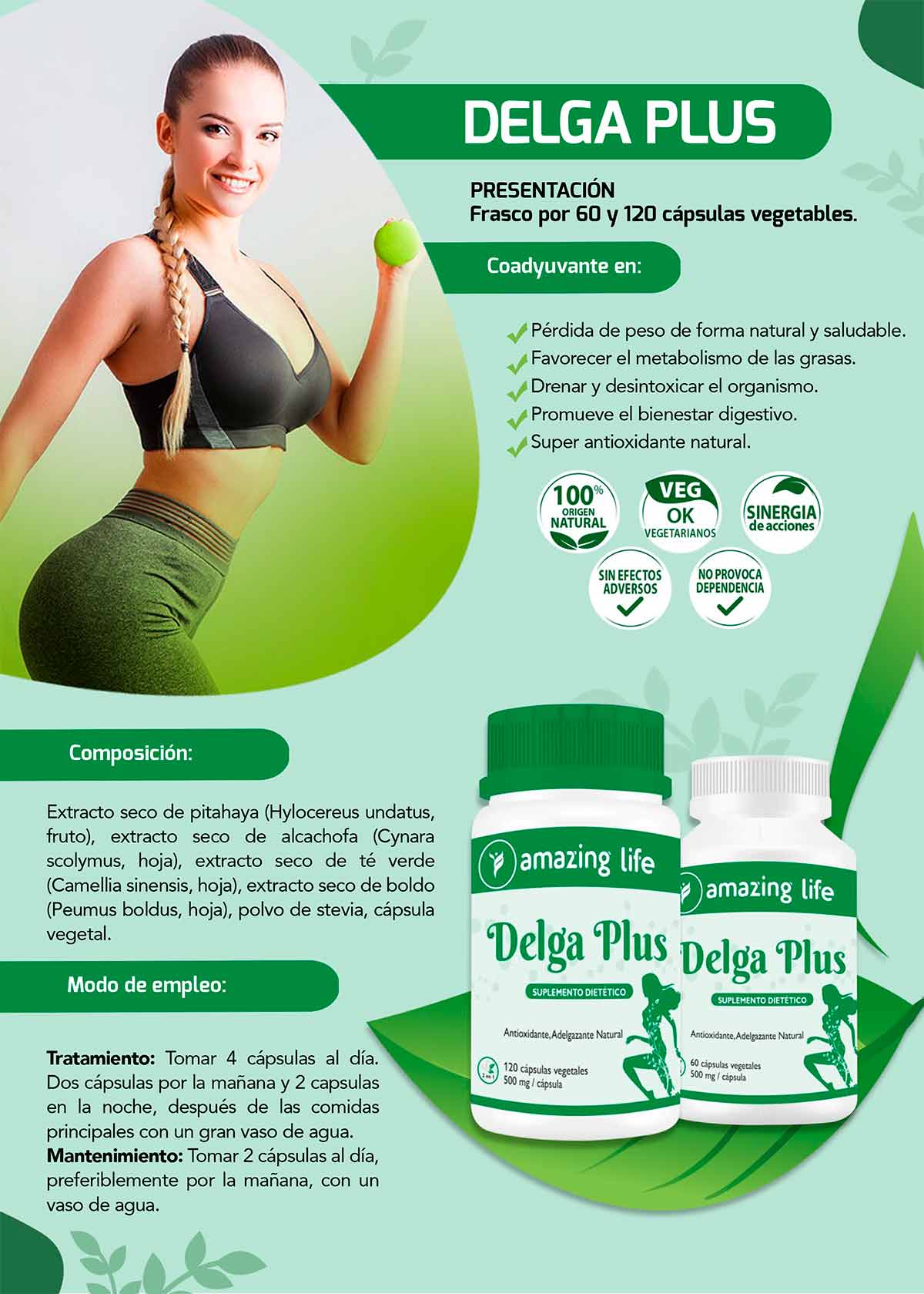 Delga Plus - Adelgazante Natural en cápsulas (500mg)