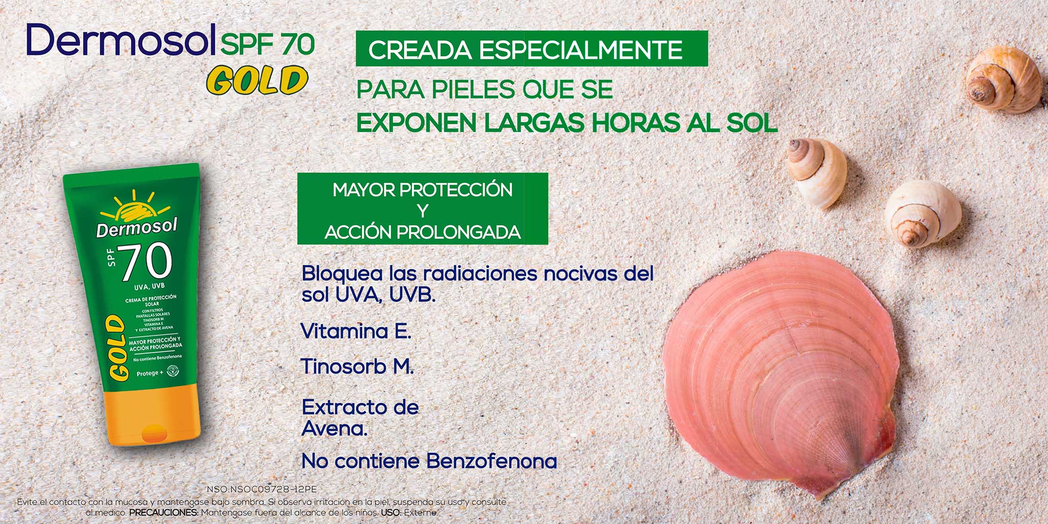 Protector Solar Dermosol Gold SPF 70 x 70g