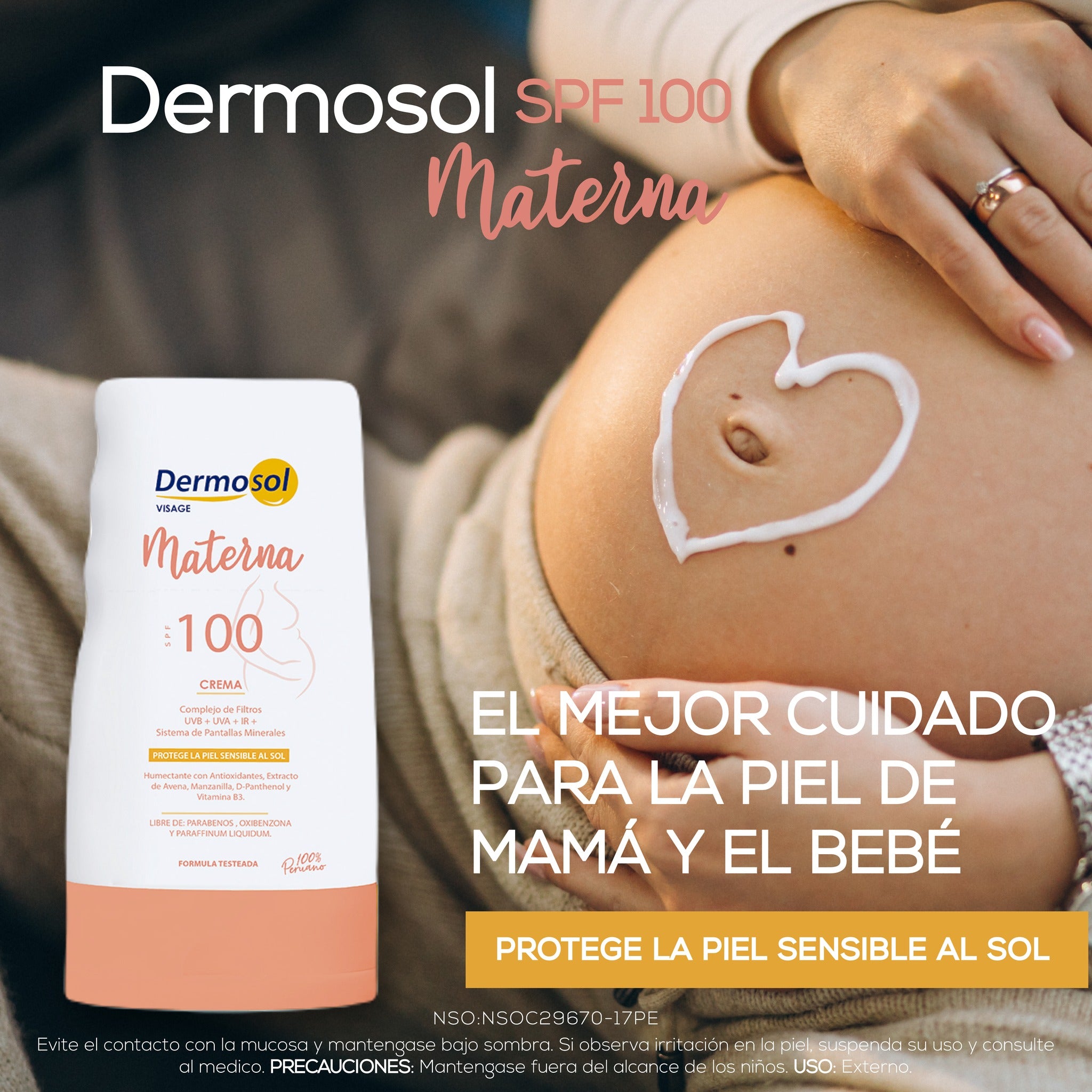 Protector Solar Dermosol Materna SPF 100 x 60g