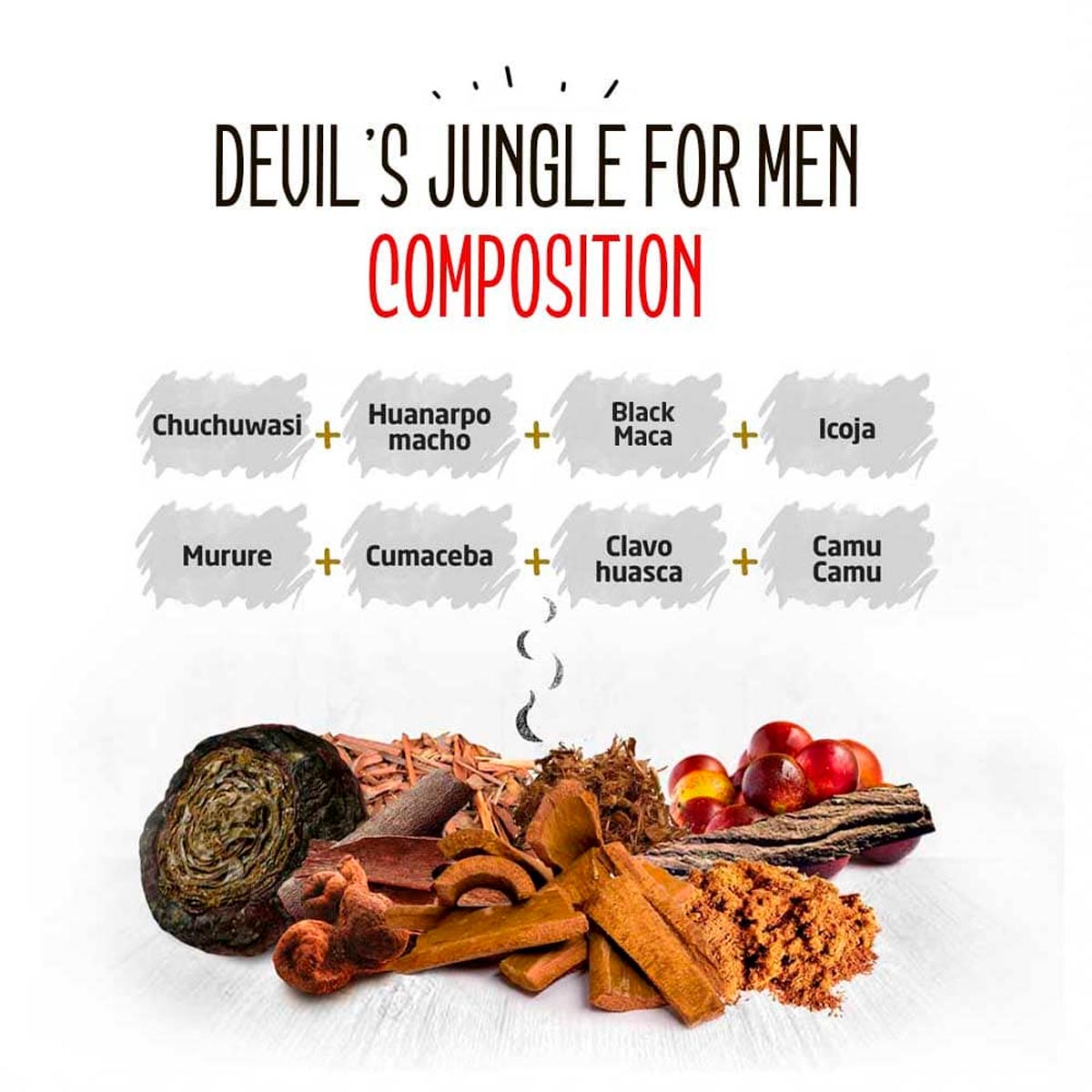Devil's Jungle Hombre (7 Raíces) en cápsulas (100 x 350mg)