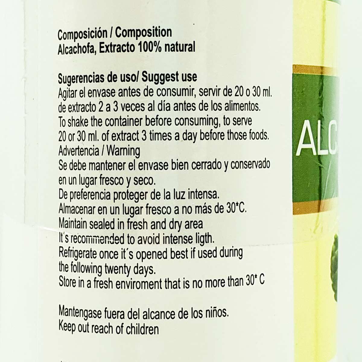 Extracto de Alcachofa x 600ml - Tikafarma