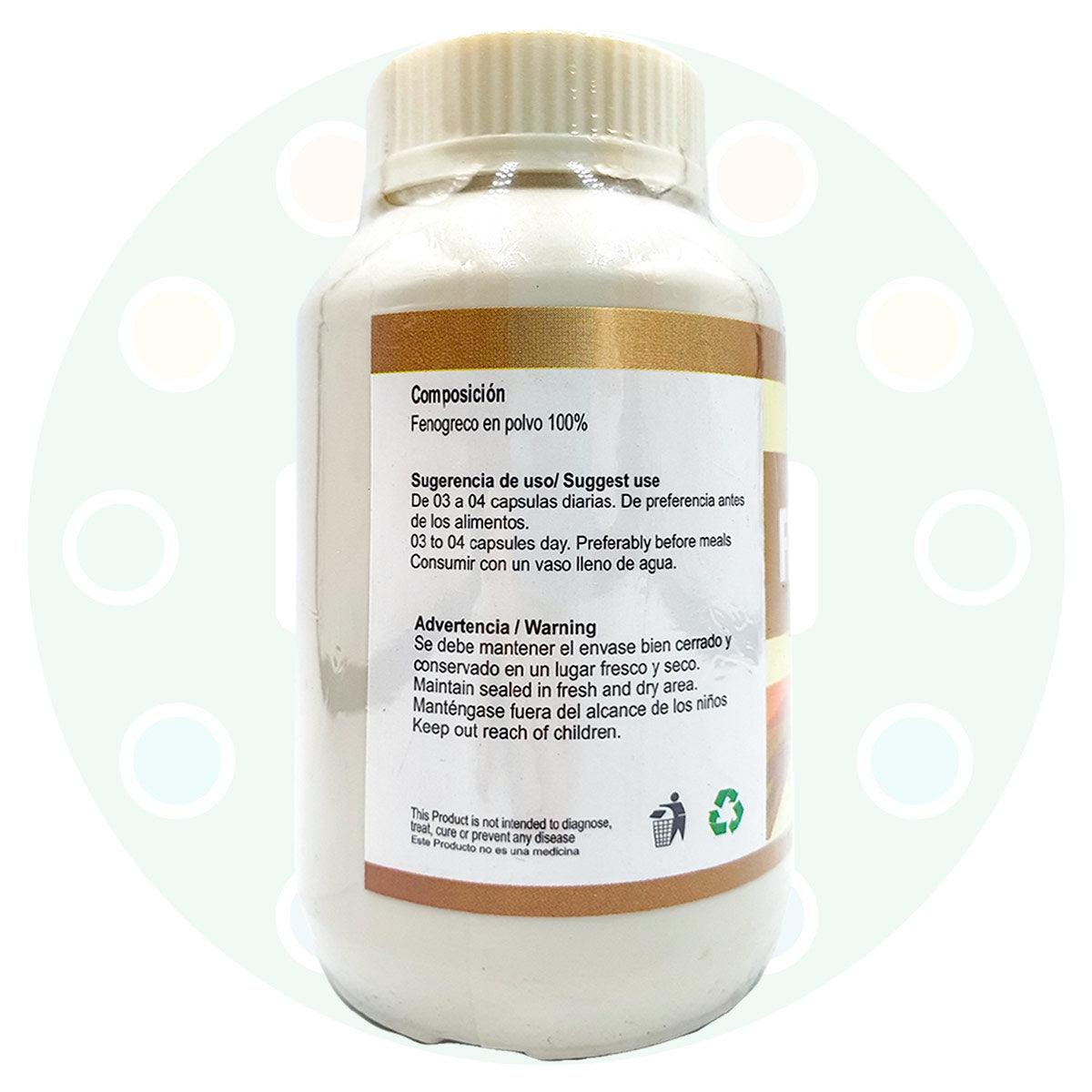 Fenogreco en cápsulas (100 x 500mg) - Tikafarma