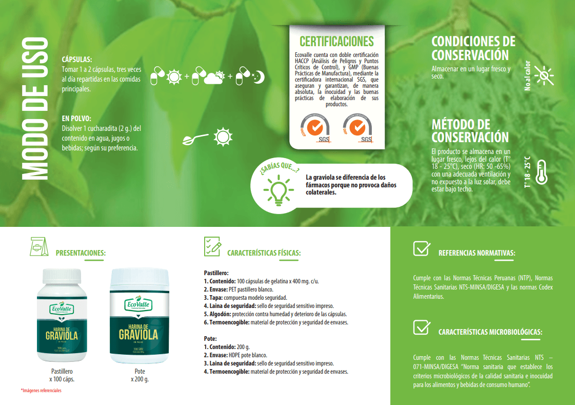 Graviola en polvo x 200g - Tikafarma