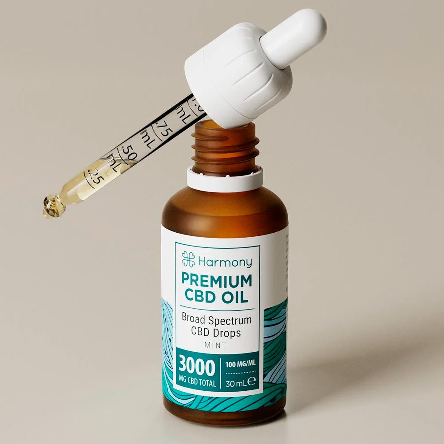 Harmony CBD Oil Mint Aroma 3000mg x 30ml (10% CBD) - Muy Fuerte