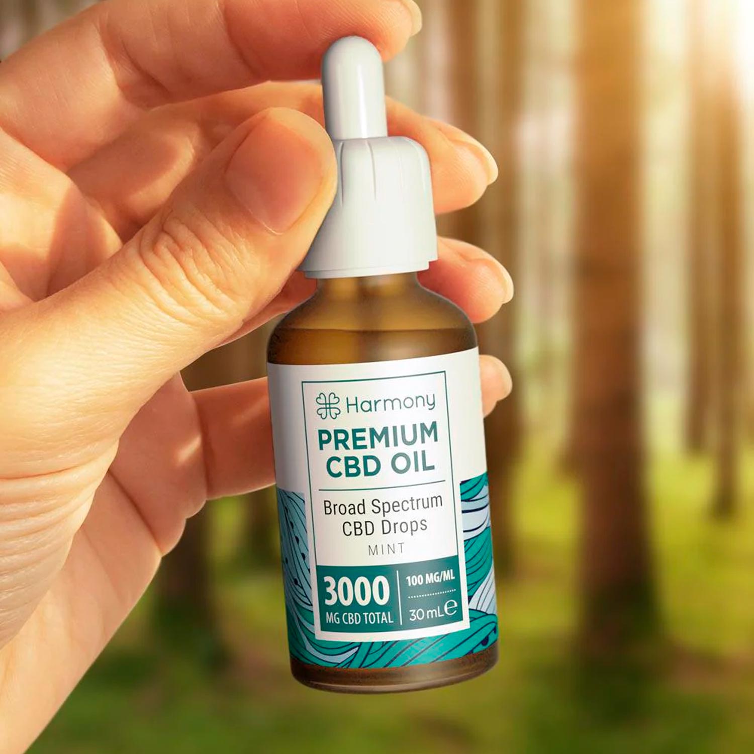 Harmony CBD Oil Mint Aroma 3000mg x 30ml (10% CBD) - Muy Fuerte