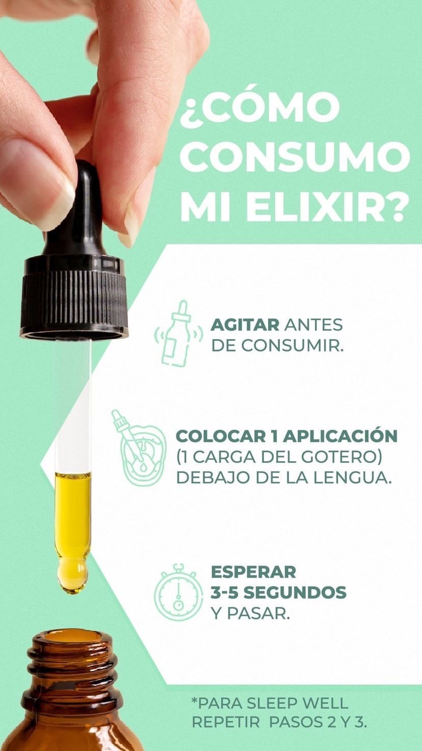 Sleep Well – Extracto Sublingual Natural para Dormir Mejor con Valeriana y Pasiflora x 30ml