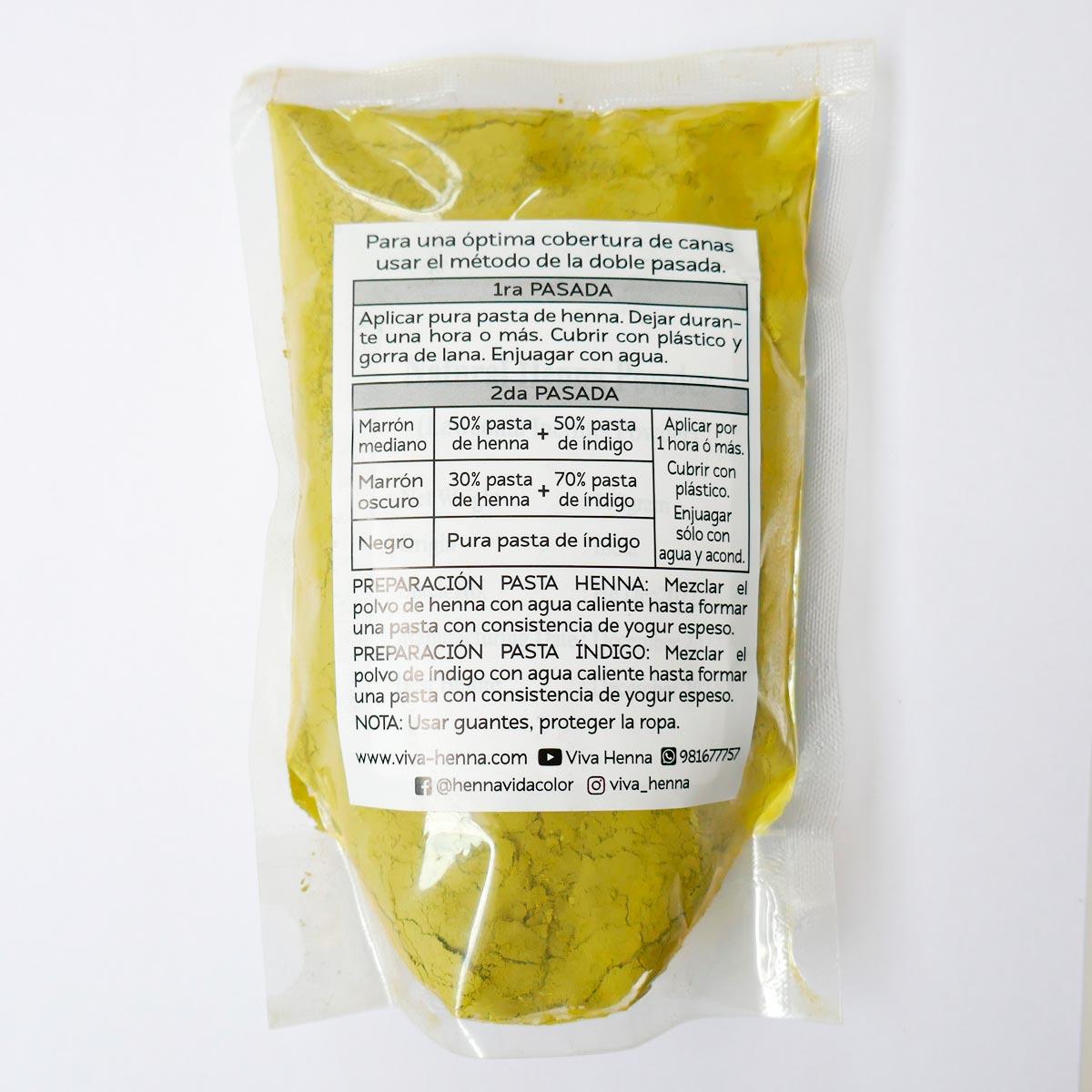 Henna en polvo x 100g