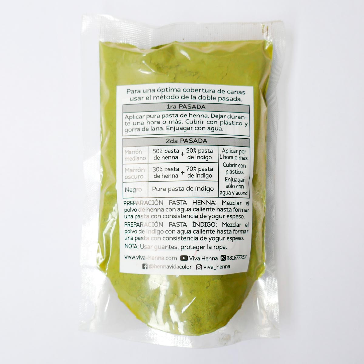 Índigo en polvo x 100g