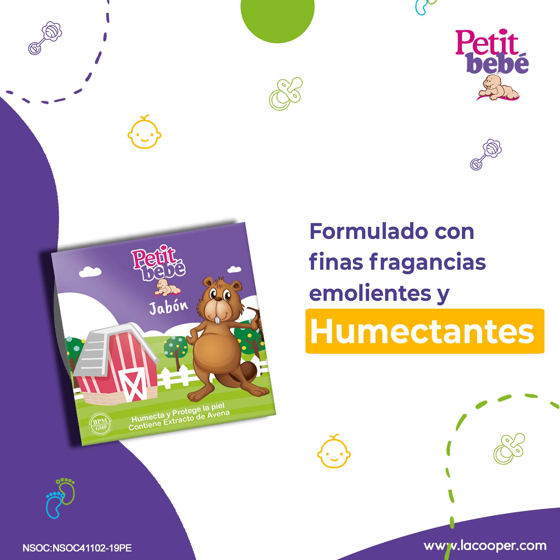 Jabón Petit Bebé x 80g