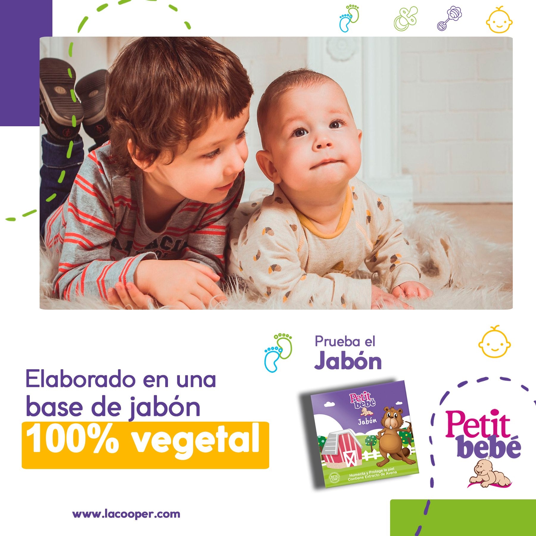 Jabón Petit Bebé x 80g